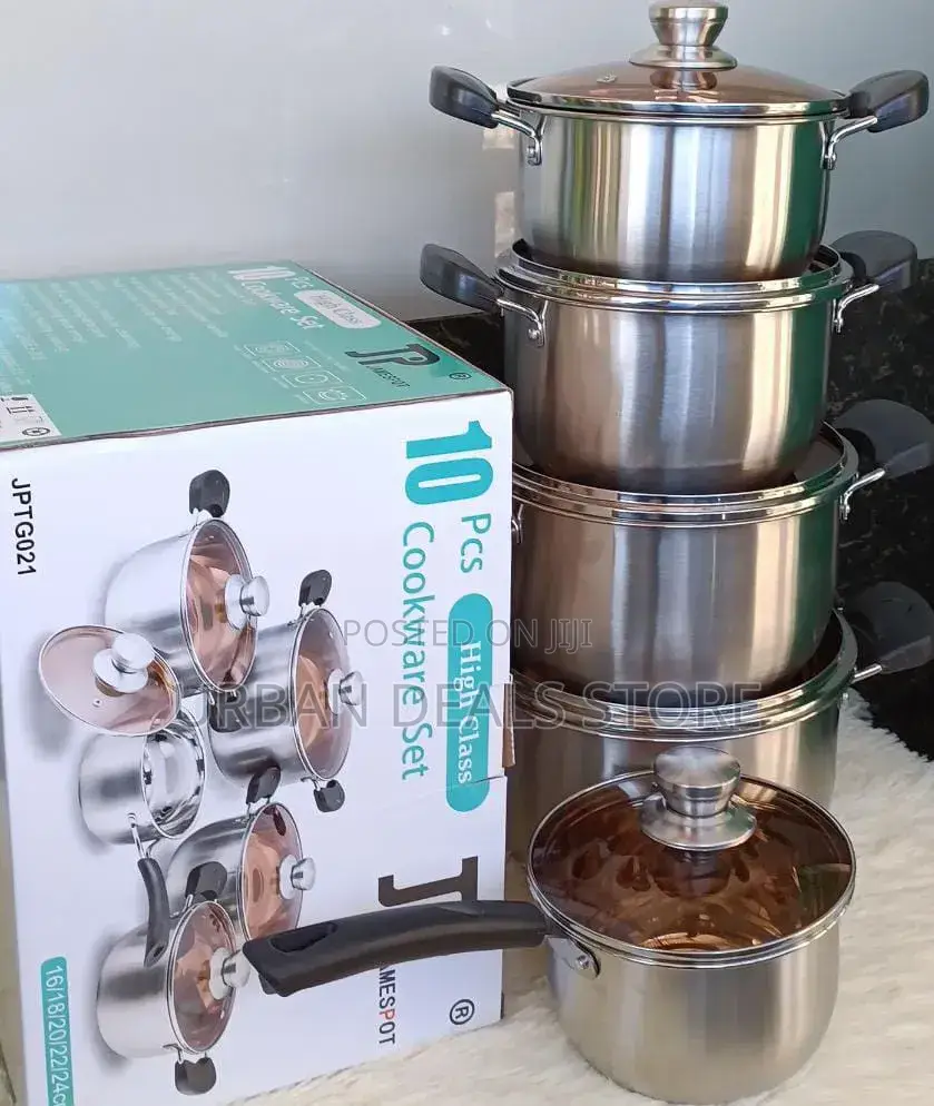 Jp Stainless Cookware Set (10 Picies)