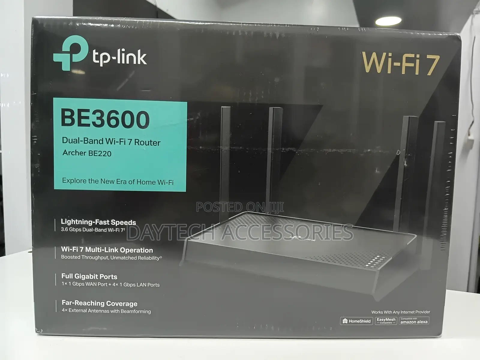 Tp-Link Archer Be220 Router Wifi 7 Be3600 - Black