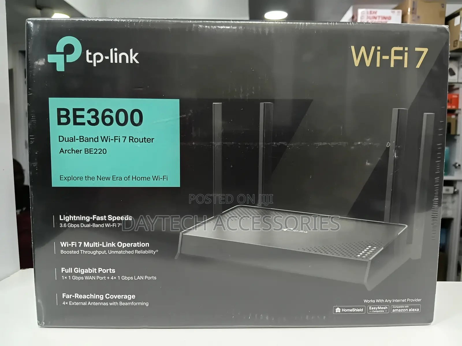 Tp-Link Archer Be220 Router Wifi 7 Be3600 - Black