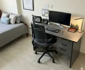 Home Office Desk Combined With Headrest Chair