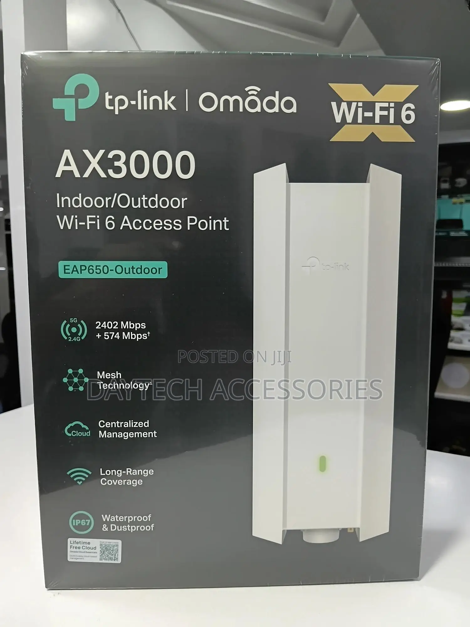 Tp-Link Omada Ax3000 Indoor/Outdoor Wi-Fi 6 Access Point (Eap650)