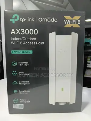 Tp-Link Omada Ax3000 Indoor/Outdoor Wi-Fi 6 Access Point (Eap650)