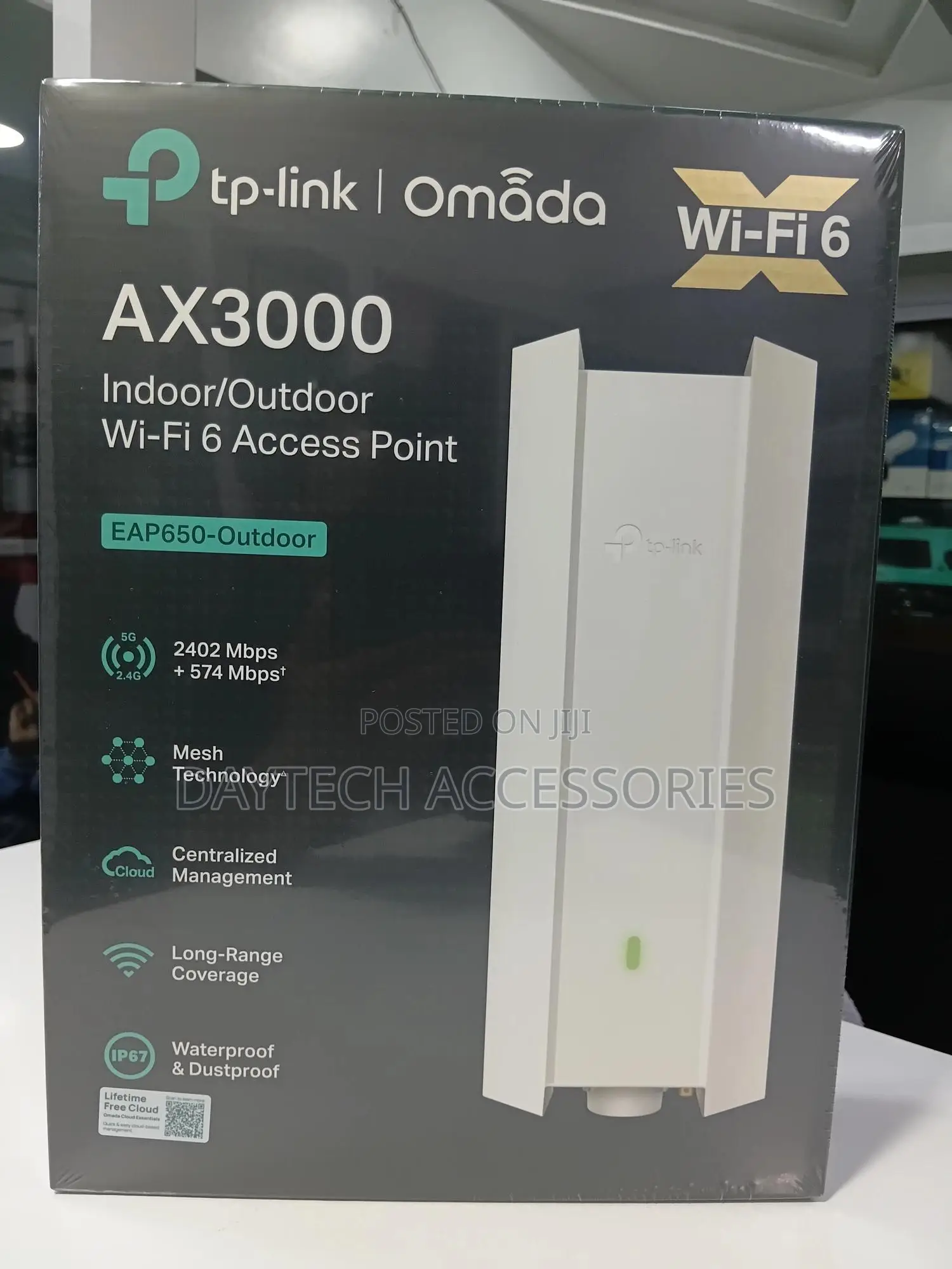 Tp-Link Omada Ax3000 Indoor/Outdoor Wi-Fi 6 Access Point (Eap650)