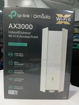 Tp-Link Omada Ax3000 Indoor/Outdoor Wi-Fi 6 Access Point (Eap650)