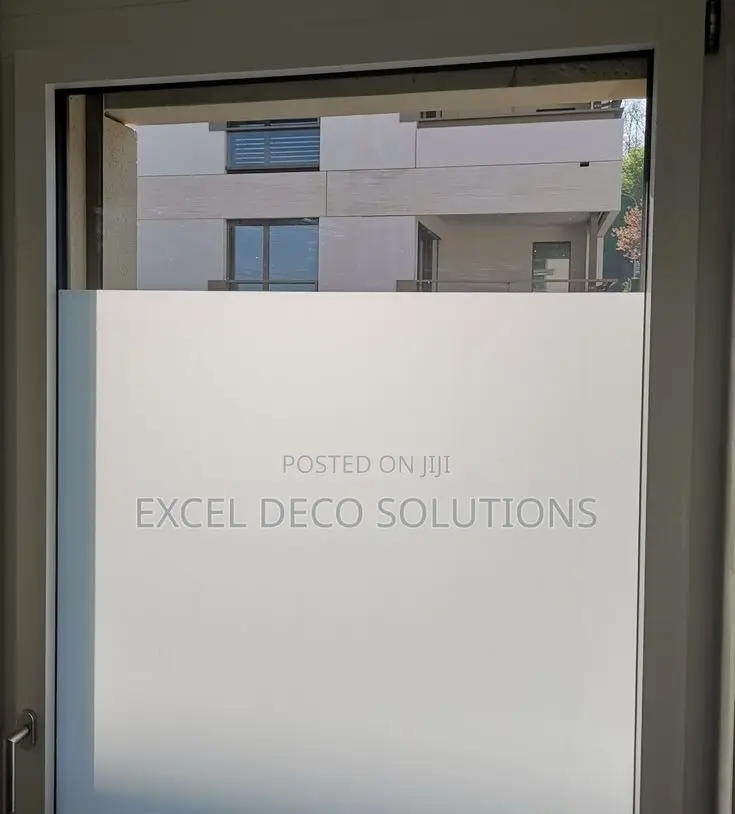 Frosted Window Film for Glass Doors, Offices and Indoor Spaces