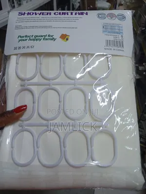 Plain Shower Curtain – Waterproof Bathroom Curtain - Cd