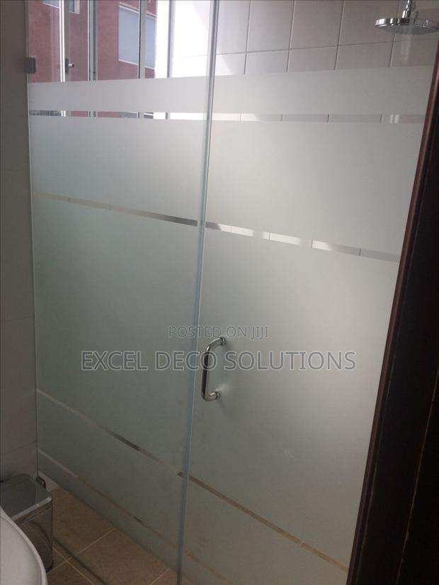 Frosted Window Film for Private and Modern Glass Interior Design