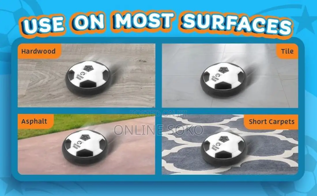 The Amazing Led Football Soccer Hover Ball Fun Indoor Toy Games