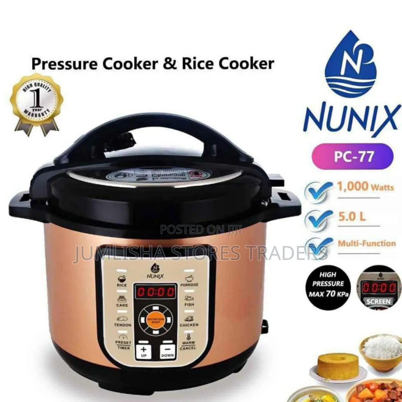 Nunix Electric Pc 77 Pressure Cooker at 4999