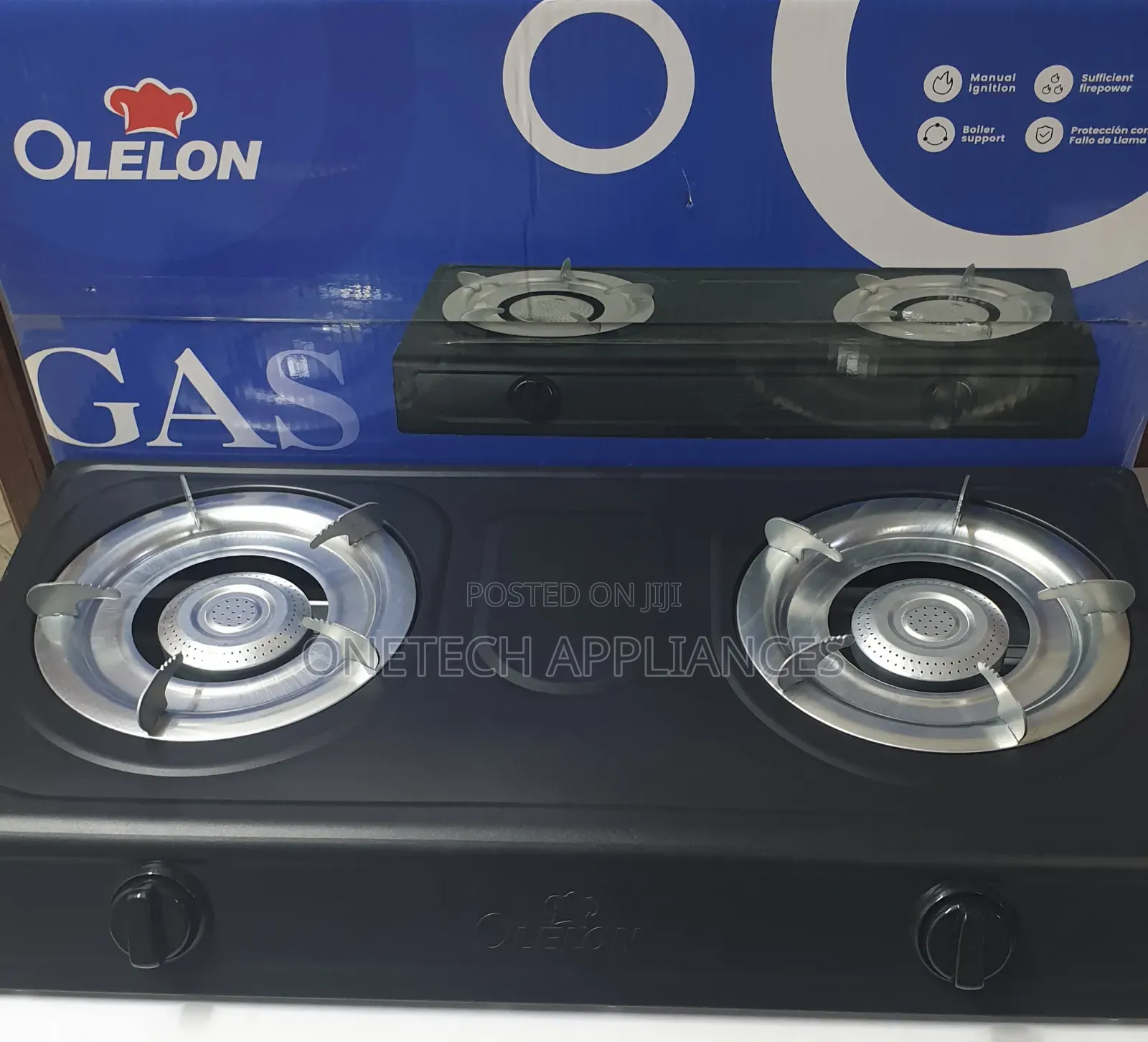 Olelon 2 Black Burner Tabletop Cooker