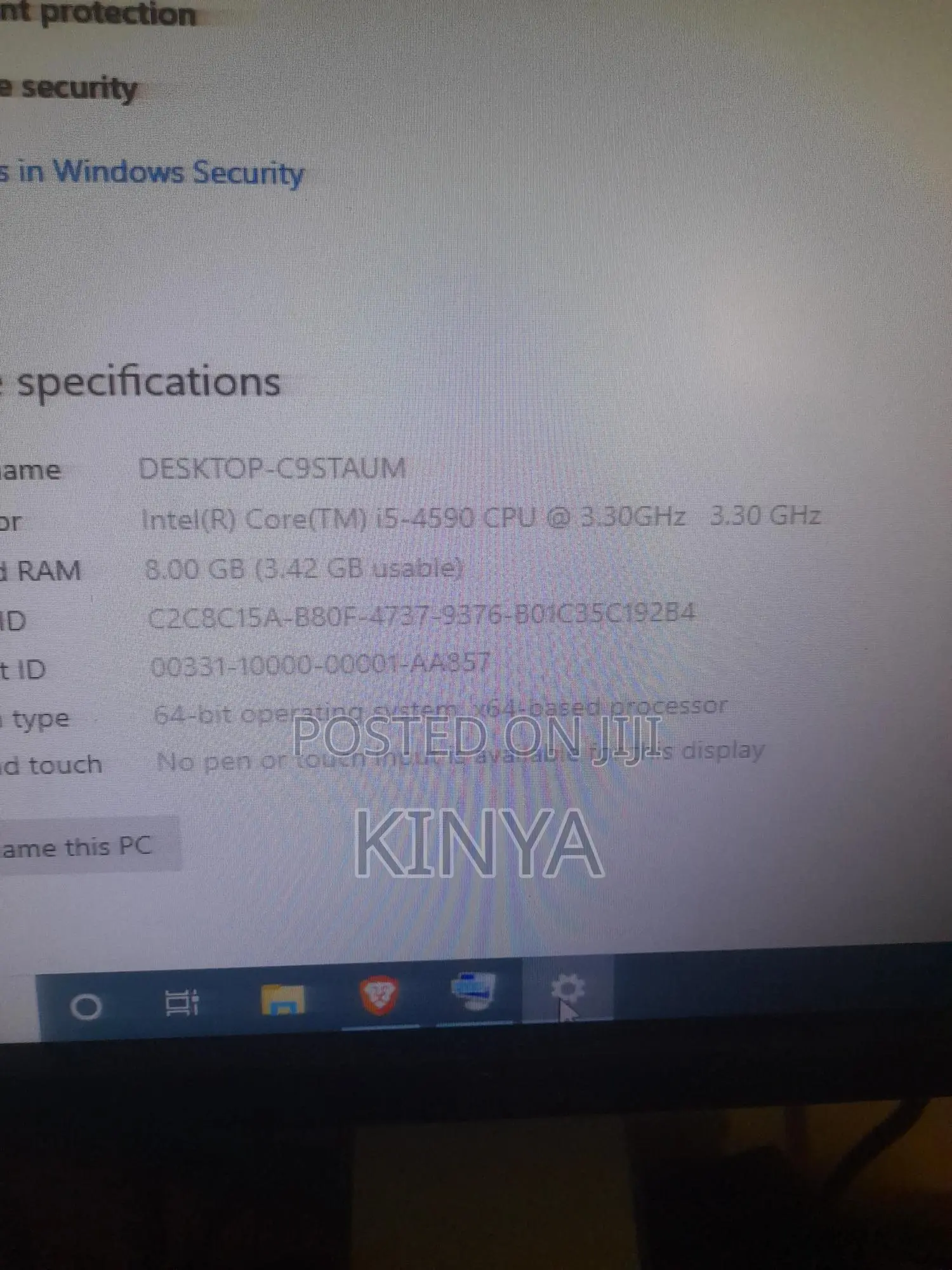 Desktop Computer Dell OptiPlex 3020 4GB Intel Core i5 HDD 256GB