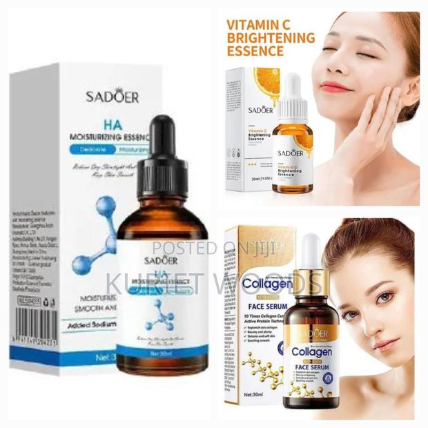 Serum Set Collagen+Vitc+ Hyaluronic Acid Glow Anti-Aging Hydration