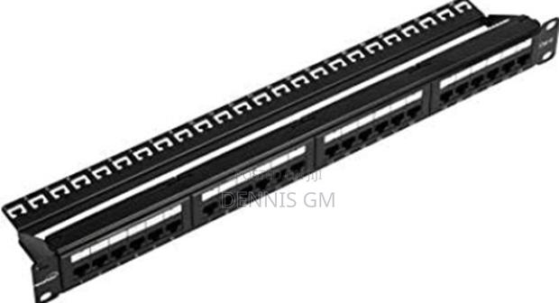 Vention Cat.6 Utp 24 Ports Keystone Patch Panel Black - main view