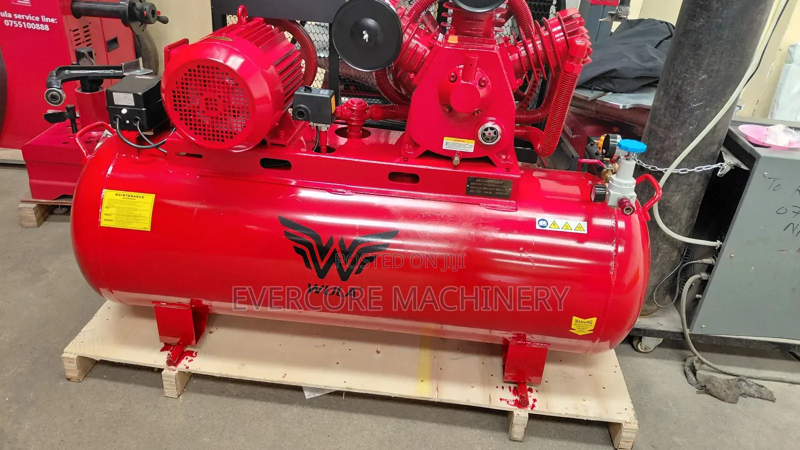 Electric 3phase Air Compressor Machine 10hp Motor 12.5bar .