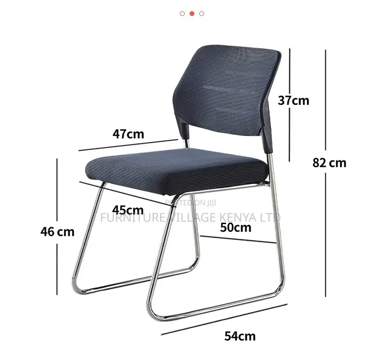 Office Chair; Stackable Fixed Legs Office Waiting Room Conference