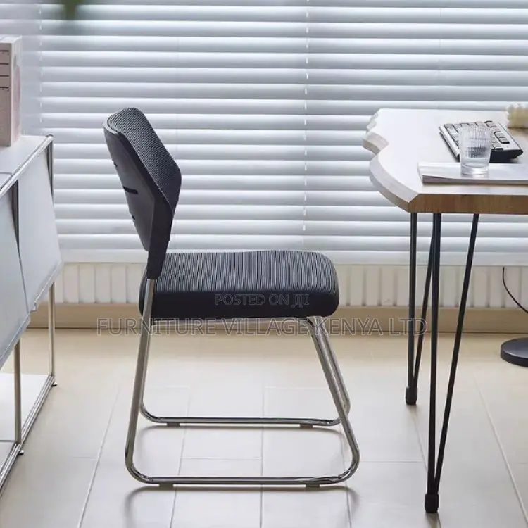 Office Chair; Stackable Fixed Legs Office Waiting Room Conference