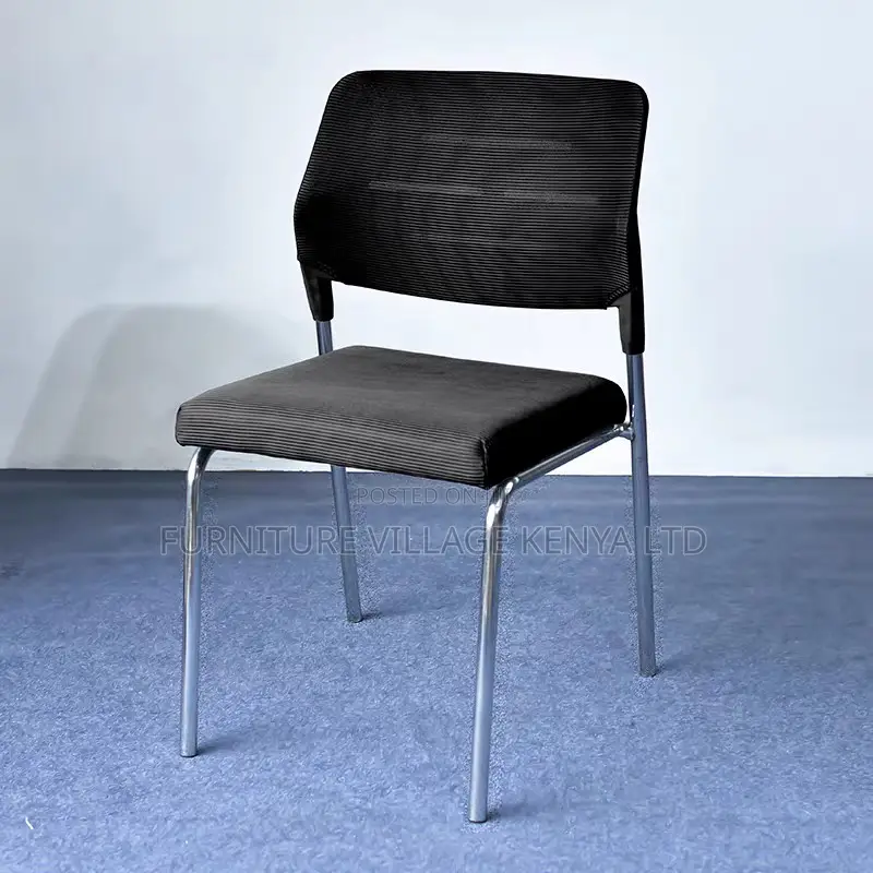 Office Chair; Stackable Fixed Legs Office Waiting Room Conference