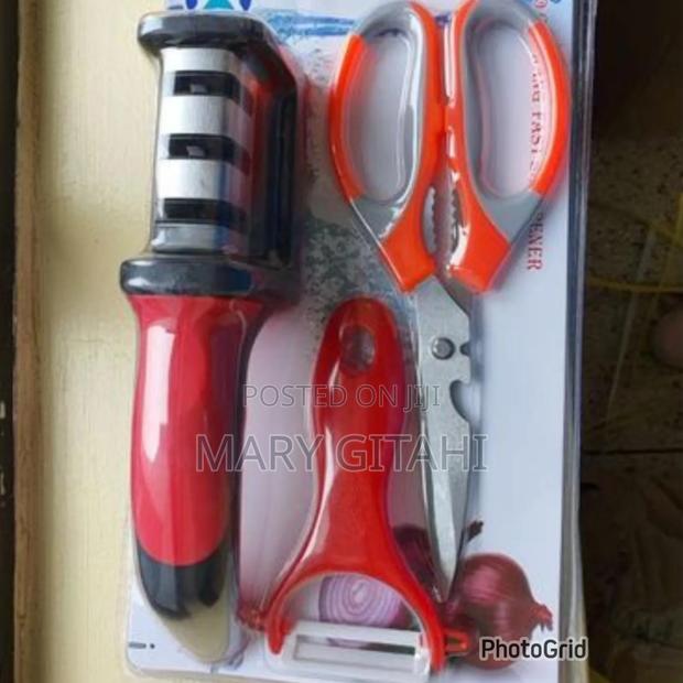 3 in 1 Sh Sharpener,Peeler and Scissors 
For