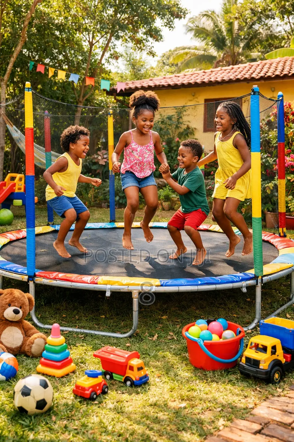 Turn Your Backyard Into a Playground – 8ft Kids Trampoline