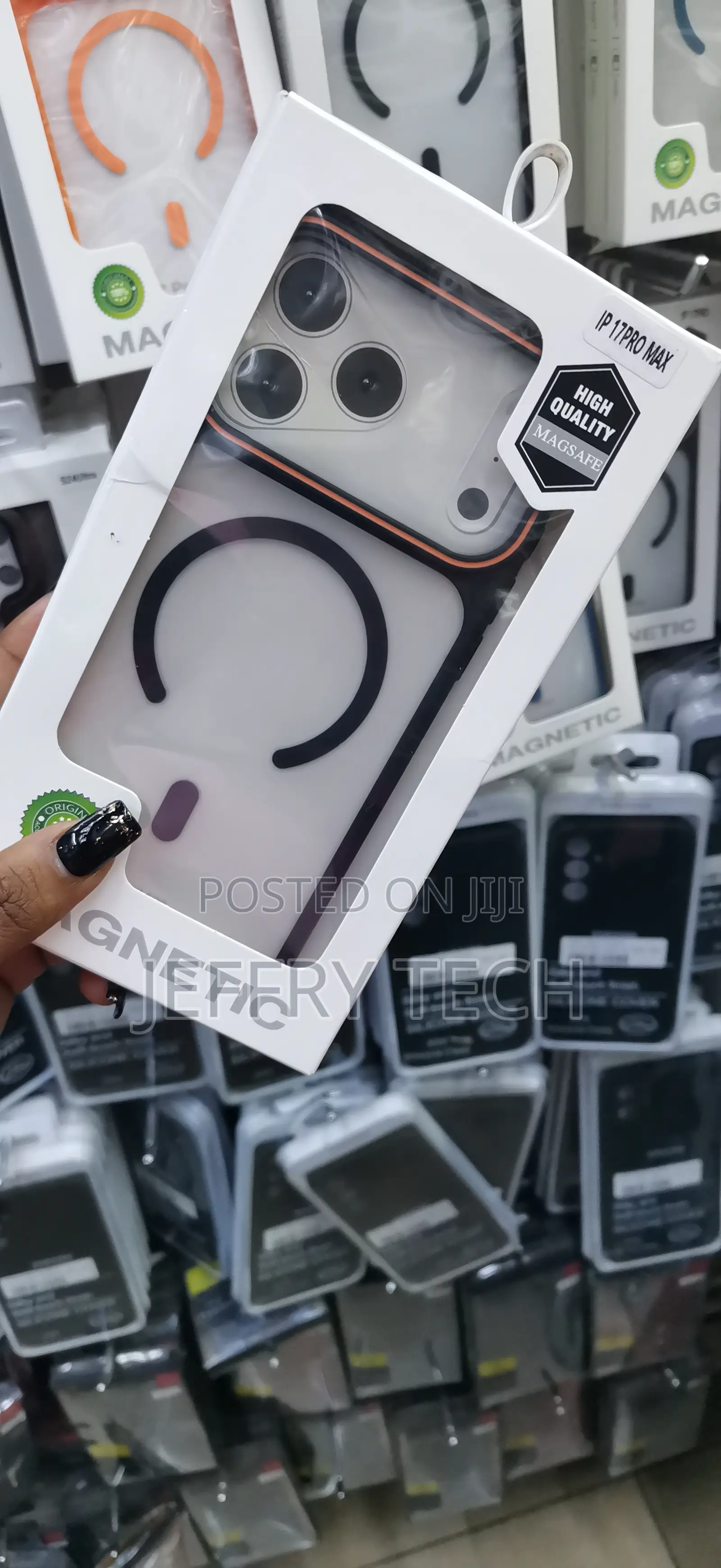 Magsafe-Compatible Phone Case Designed for an iPhone 17 Pro Max.