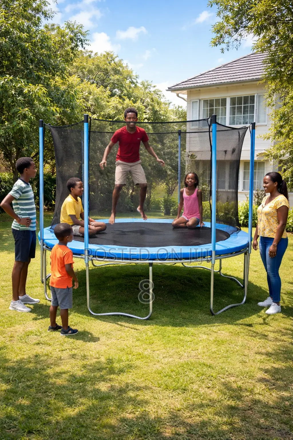 Best Gift for Kids! 8ft Trampoline With Strong Safety Net