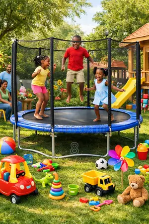 Fun + Fitness Combo – 8ft Kids Trampoline for Active Play