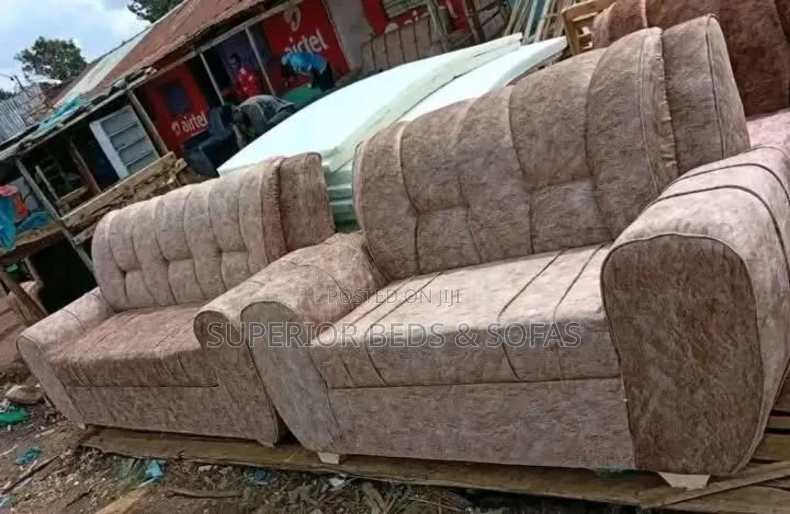Brown Sofa- 3 Seater -Payment on Delivery