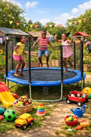 Premium Quality 8ft Trampoline – Stable, Safe Durable