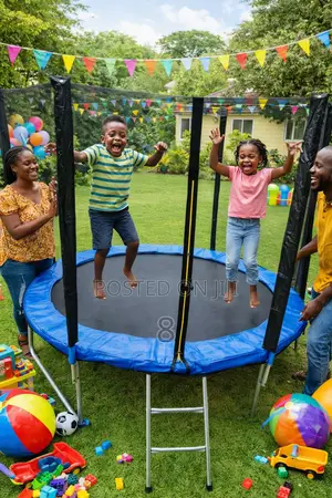 8ft Kids Trampoline With Safety Net – Built for Maximum Protection