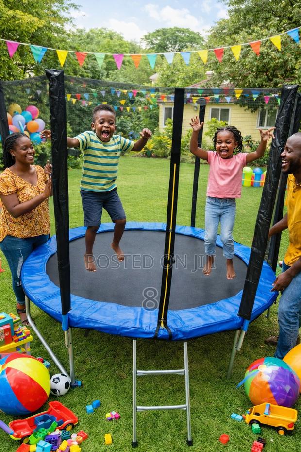 8ft Kids Trampoline With Safety Net – Built for Maximum Protection