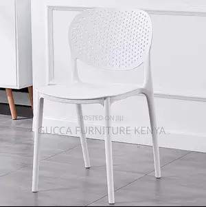 Armless Ergonomic Plastic Office Chair