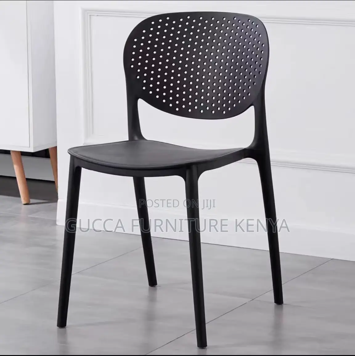 Armless Ergonomic Plastic Office Chair