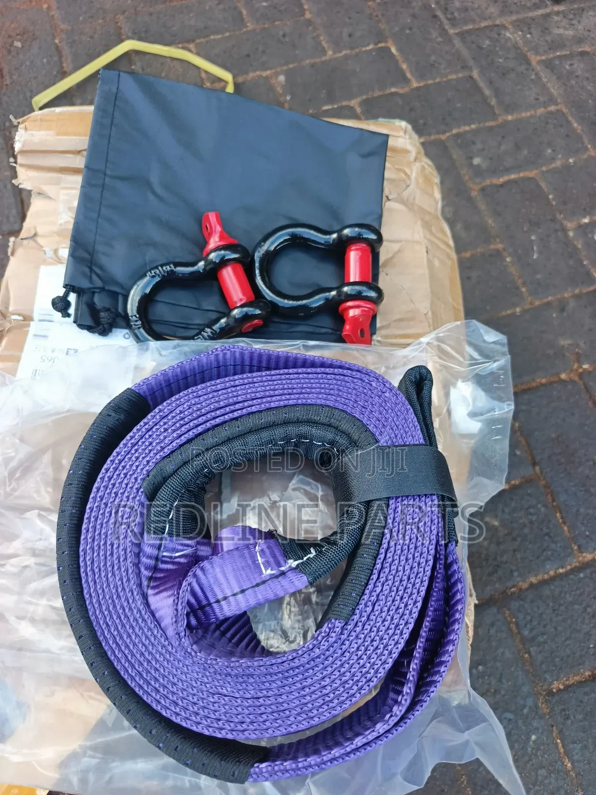 Heavy Duty 12t Towing Rope With D Shackles