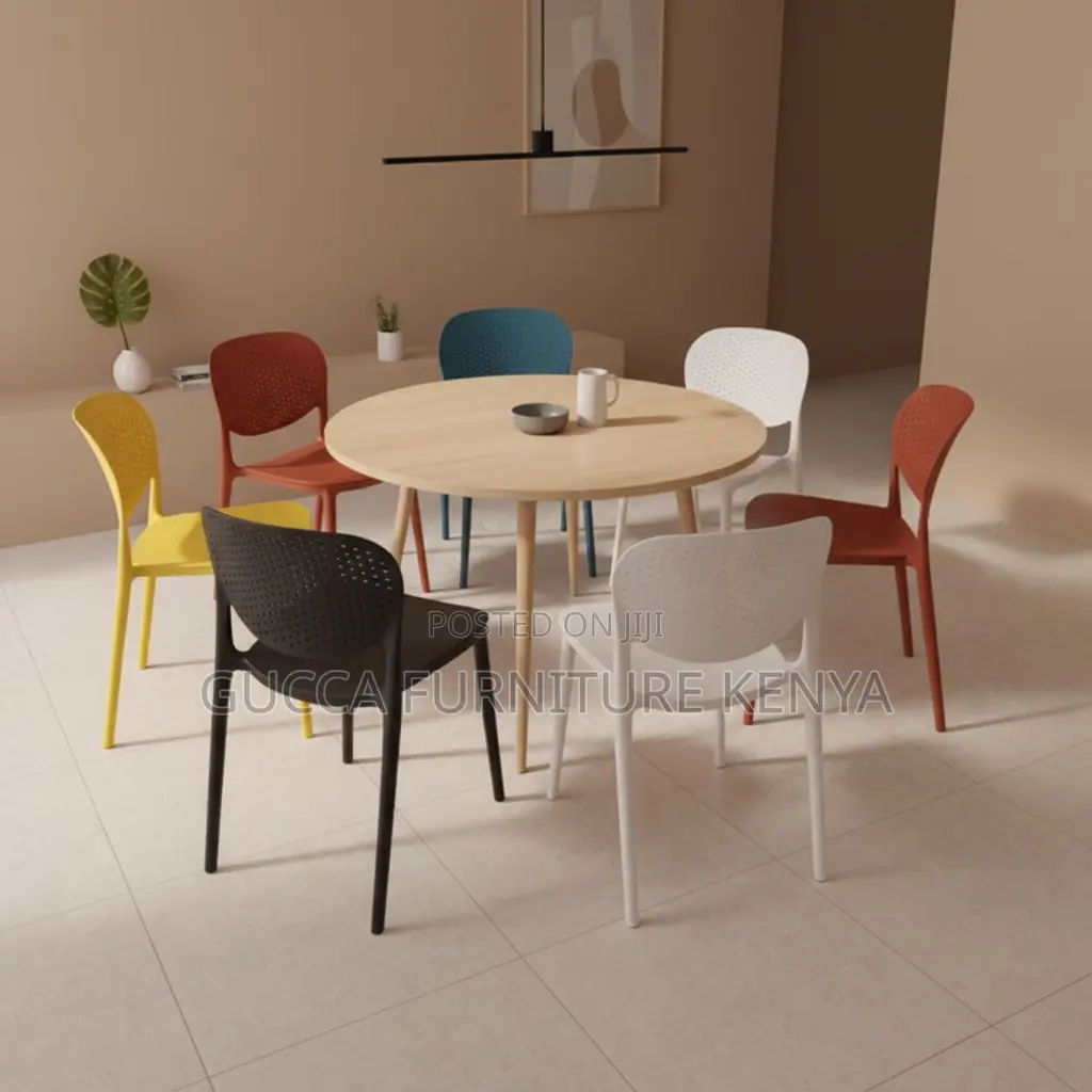 Armless Ergonomic Plastic Office Chair