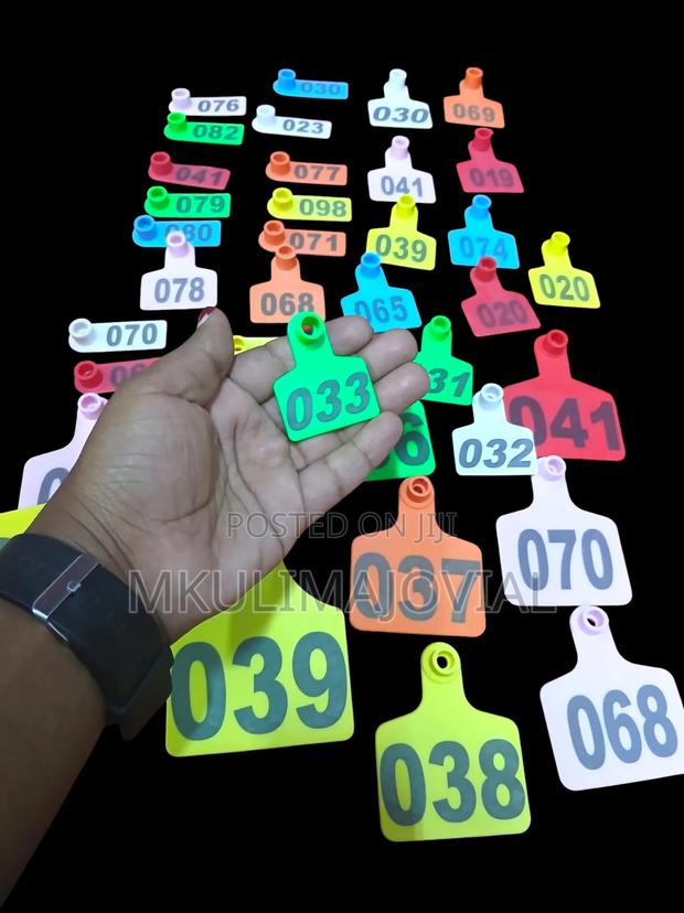 Mkulimajovial Pre- Numbered Ear Tags for Sheep and Goats
