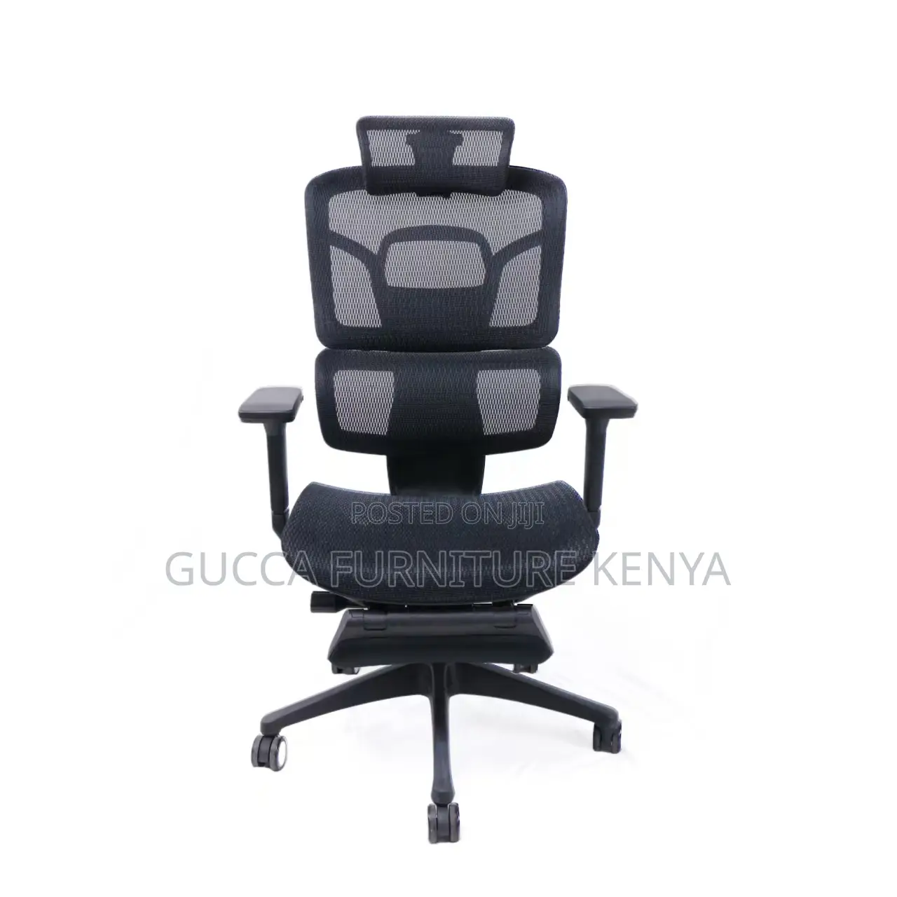 Black Full Mesh Orthopedic Manager Seat