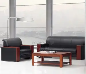 Office Sofa : Office High-Density Cushioned 5-Seater Executive Sofaset