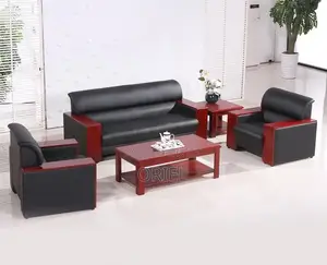 Office Sofa : Office High-Density Cushioned 5-Seater Executive Sofaset