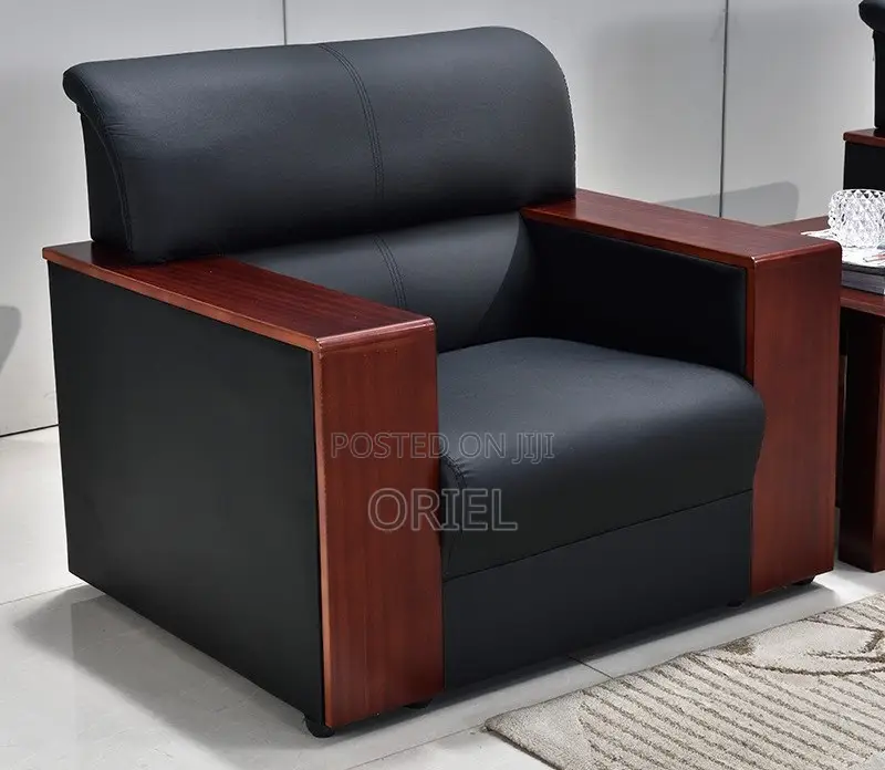 Office Sofa : Office High-Density Cushioned 5-Seater Executive Sofaset