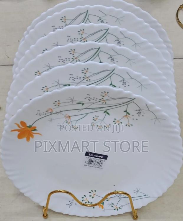 Luminarc Ziva Peach Plates Set – 6 Elegant Dinner Plates