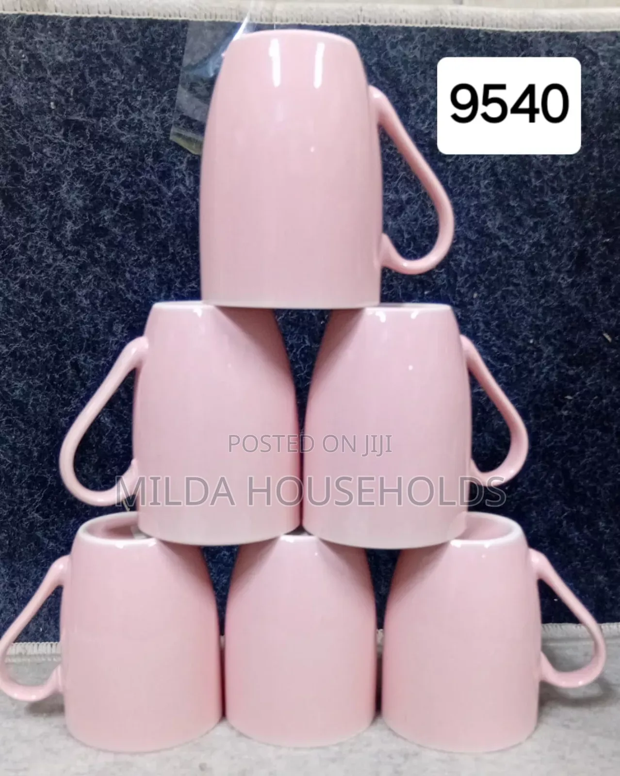Pink Ceramic Mugs.