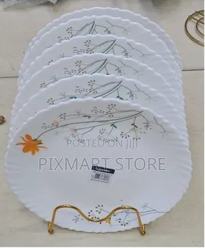 6pcs Luminarc Ziva Peach Plate Set – Durable Stylish