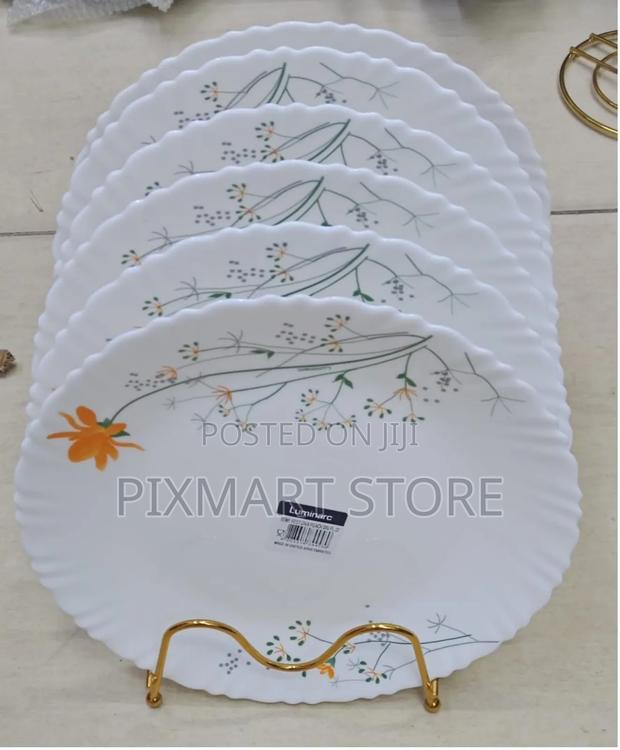 6pcs Luminarc Ziva Peach Plate Set – Durable Stylish