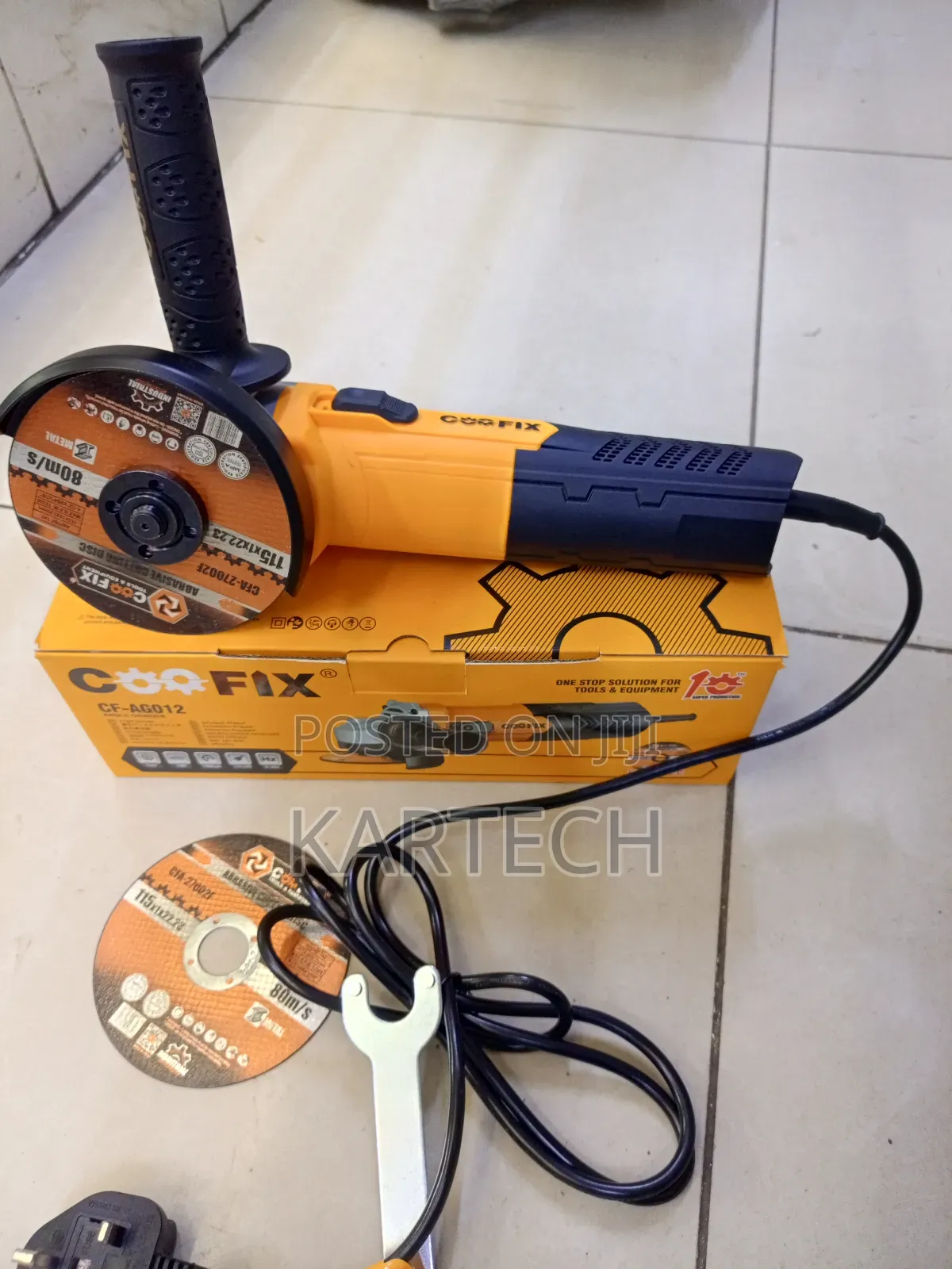 Coofix 4.5" 750w Corded Angle Grinder Cutting and Grinding Tool