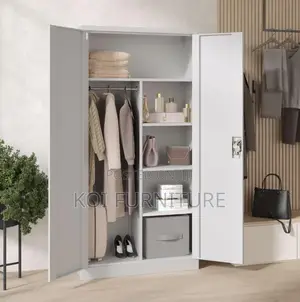 Office Cabinet; Two Doos Storage Cabinet With Locking Mechanism