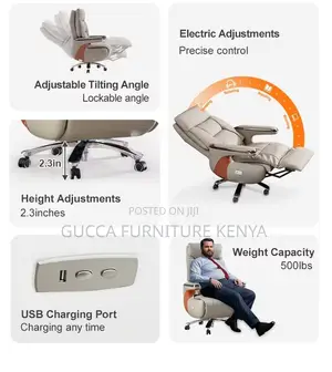 Pu Leather Executive Manager's Reclining Seat