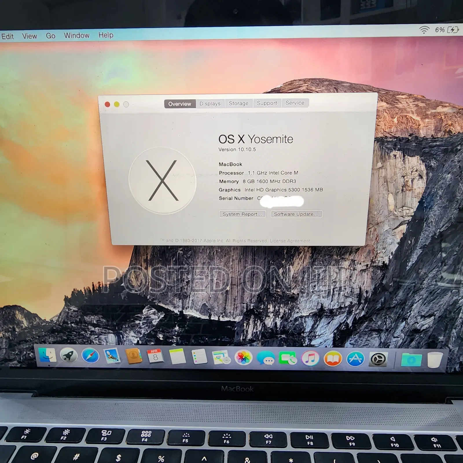 Laptop Apple MacBook Pro 8GB Apple M1 SSD 256GB