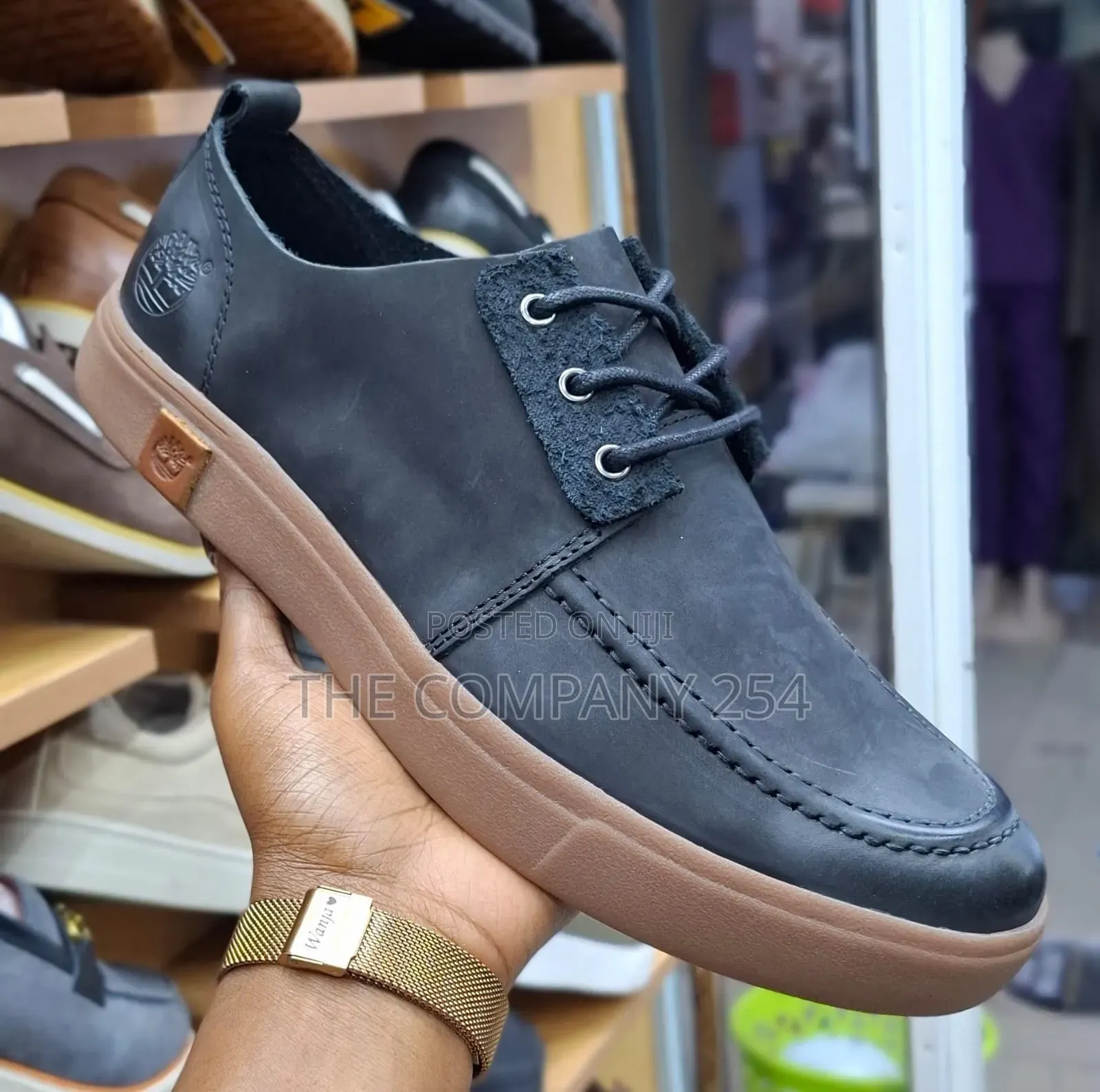 Quality Leather Casual Low Cut Laced Men Rubber Sole Timberland Shoes