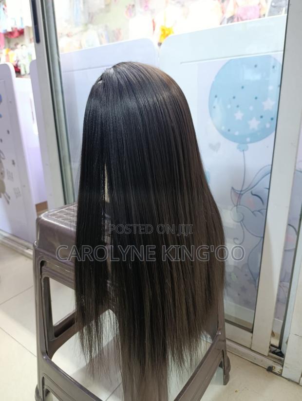 Semi Human Hair Band Wig - thumbnail 3