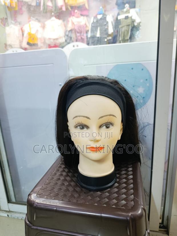 Semi Human Hair Band Wig - thumbnail 4
